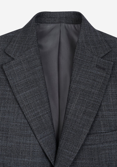 Contemporary Fit Jet Grey Mélange Blazer