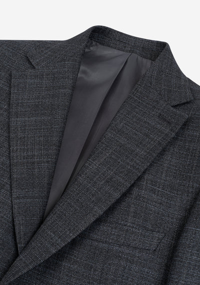 Contemporary Fit Jet Grey Mélange Blazer