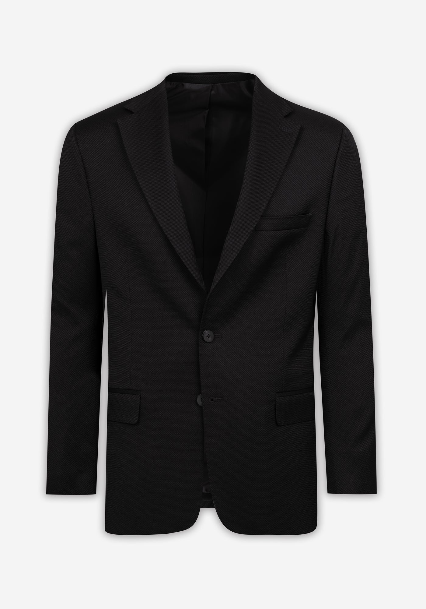 Contemporary Fit Spade Black Piqué Blazer