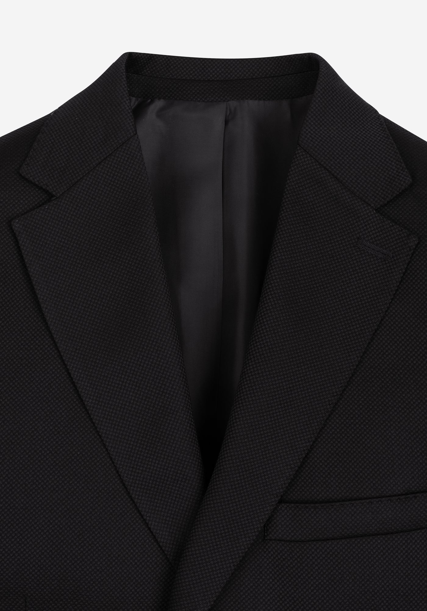 Contemporary Fit Spade Black Piqué Blazer