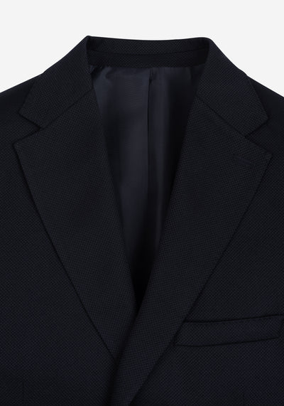 Contemporary Fit Dusk Navy Piqué Blazer