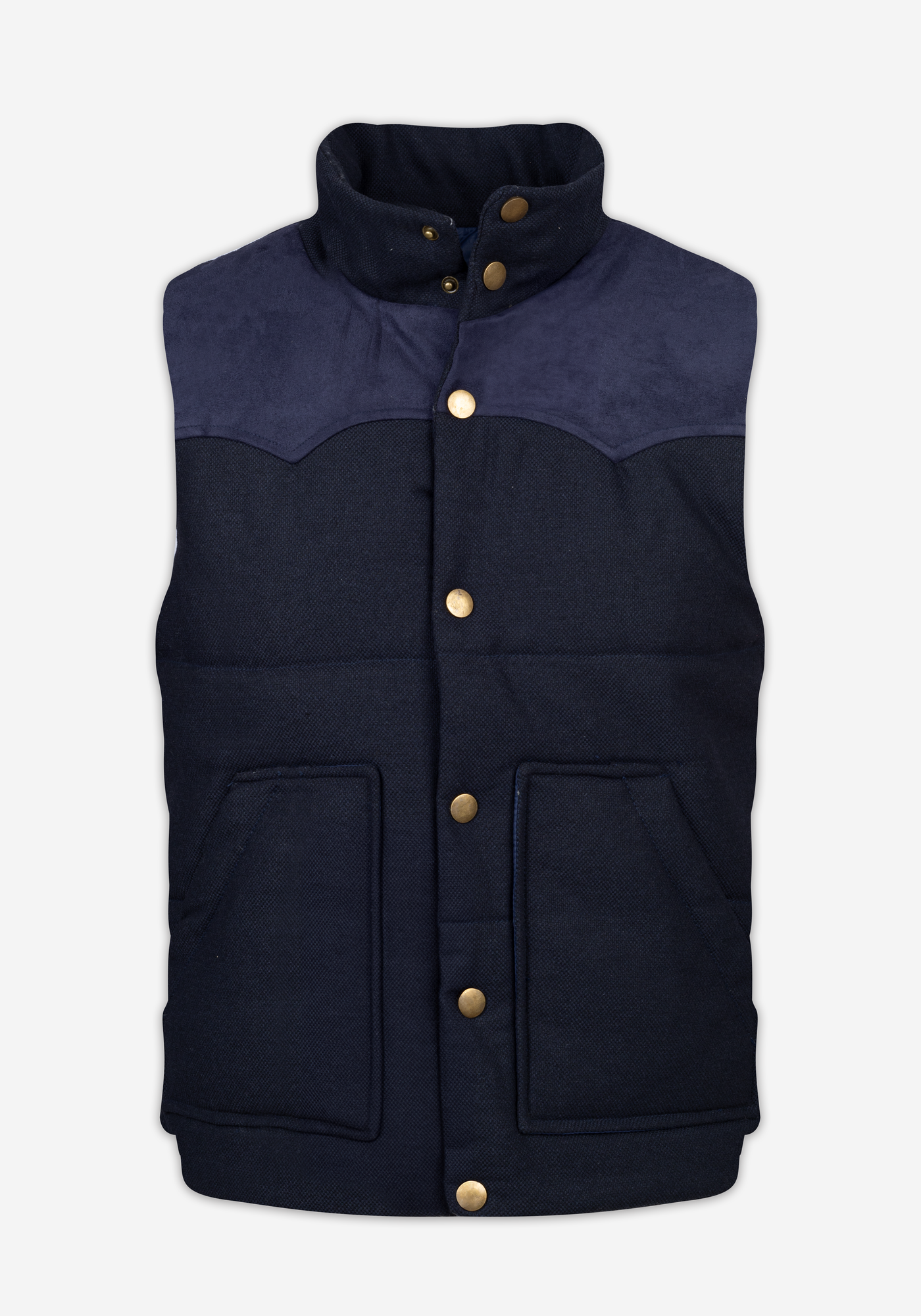 Velvet Navy Down Vest