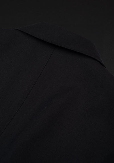 Coal Black Semi-Italian Handmade 130S Cool Wool Suit