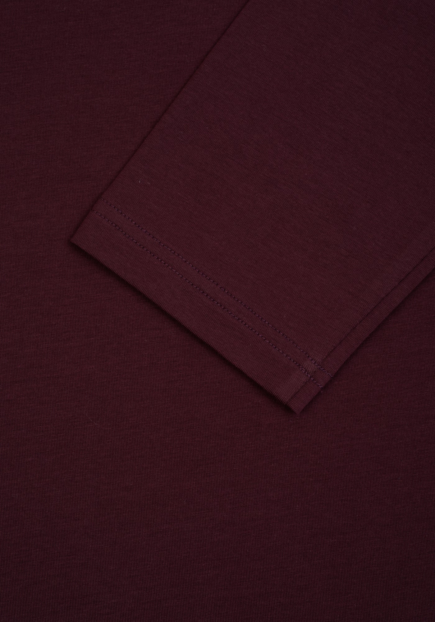 Scarlet Burgundy Cotton Undershirt - Long Sleeve