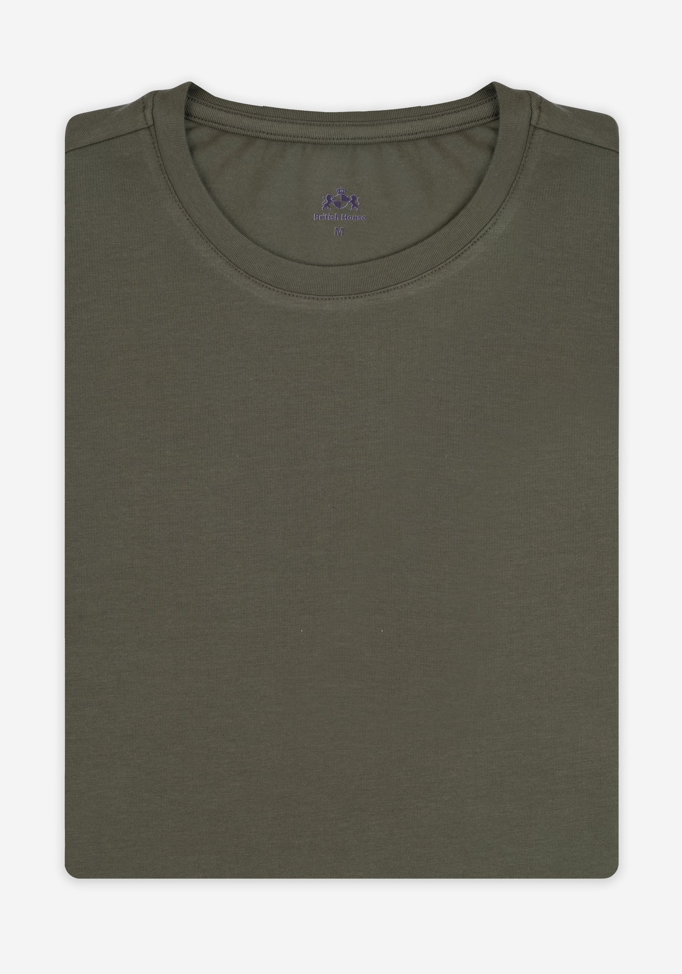 Sage Olive Cotton Undershirt - Long Sleeve