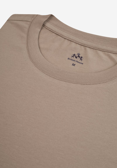 Birch Beige Cotton Undershirt - Long Sleeve