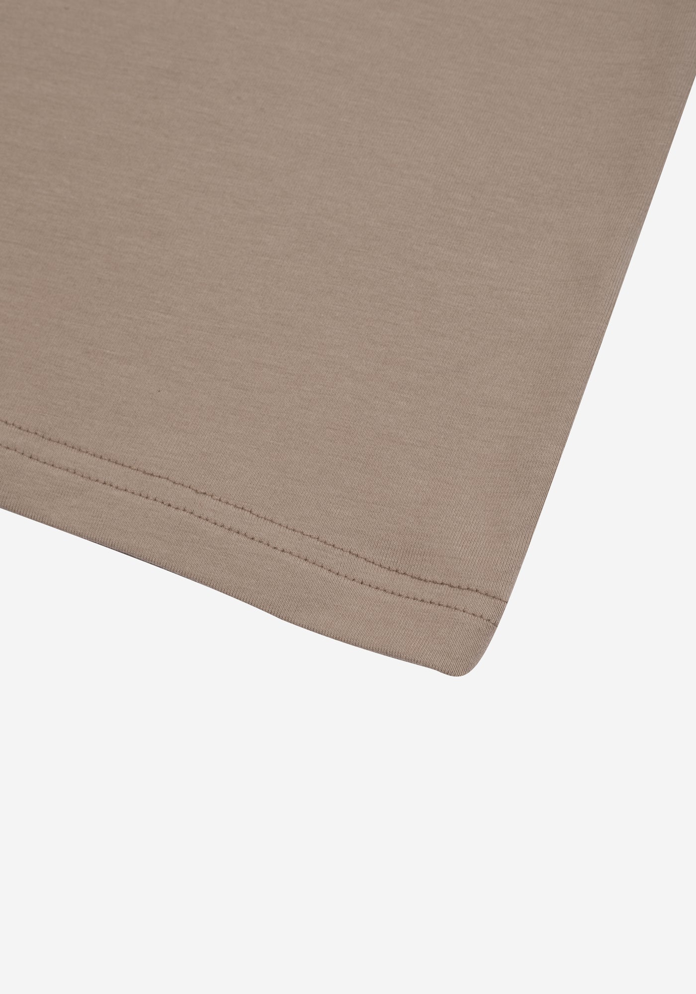 Birch Beige Cotton Undershirt - Long Sleeve