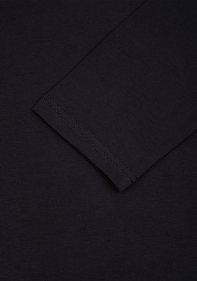 Vortex Black Cotton Undershirt - Long Sleeve