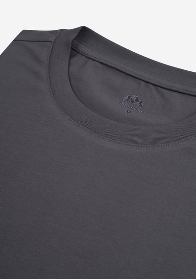 Fog Grey Cotton Undershirt - Long Sleeve