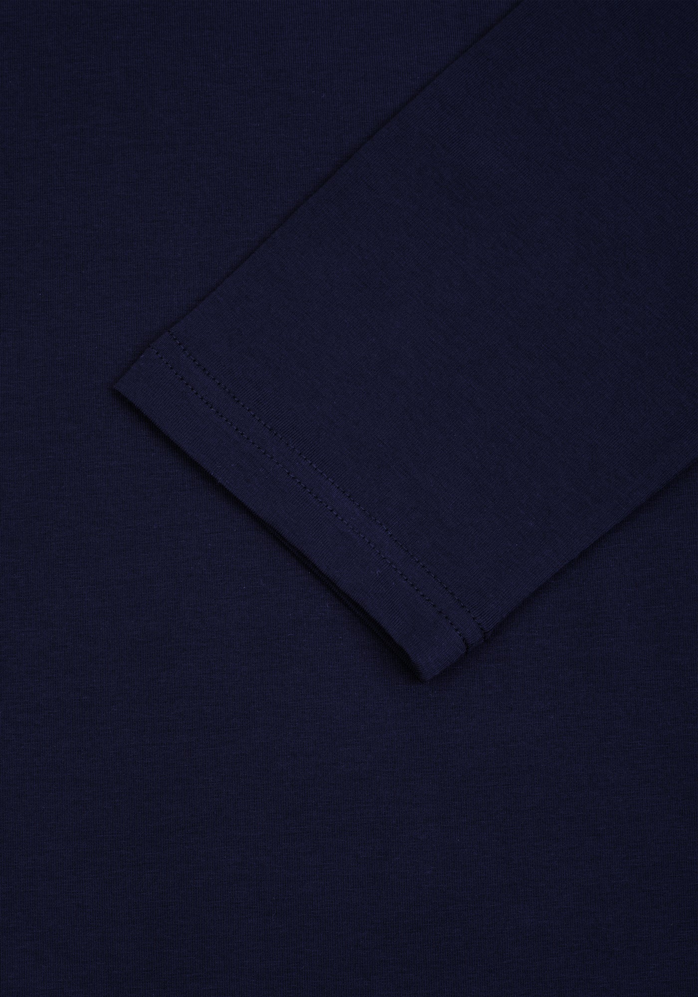 Classic Navy Cotton Undershirt - Long Sleeve