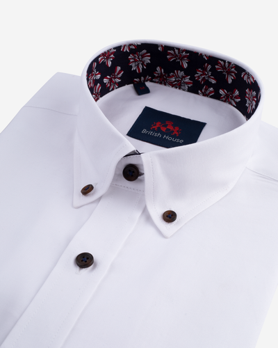 Royal White Oxford Shirt