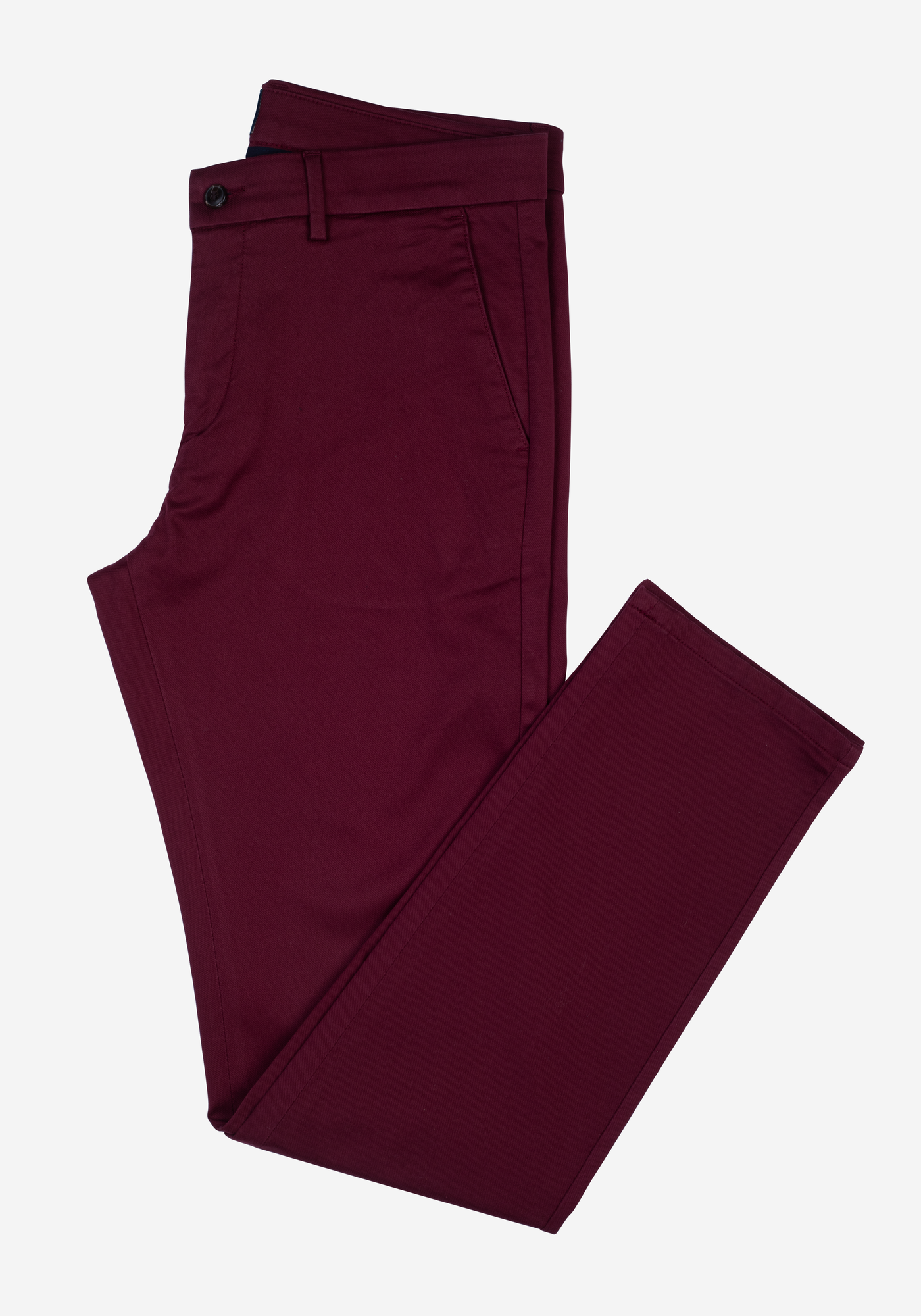 Contemporary Fit Burgundy Gabardine