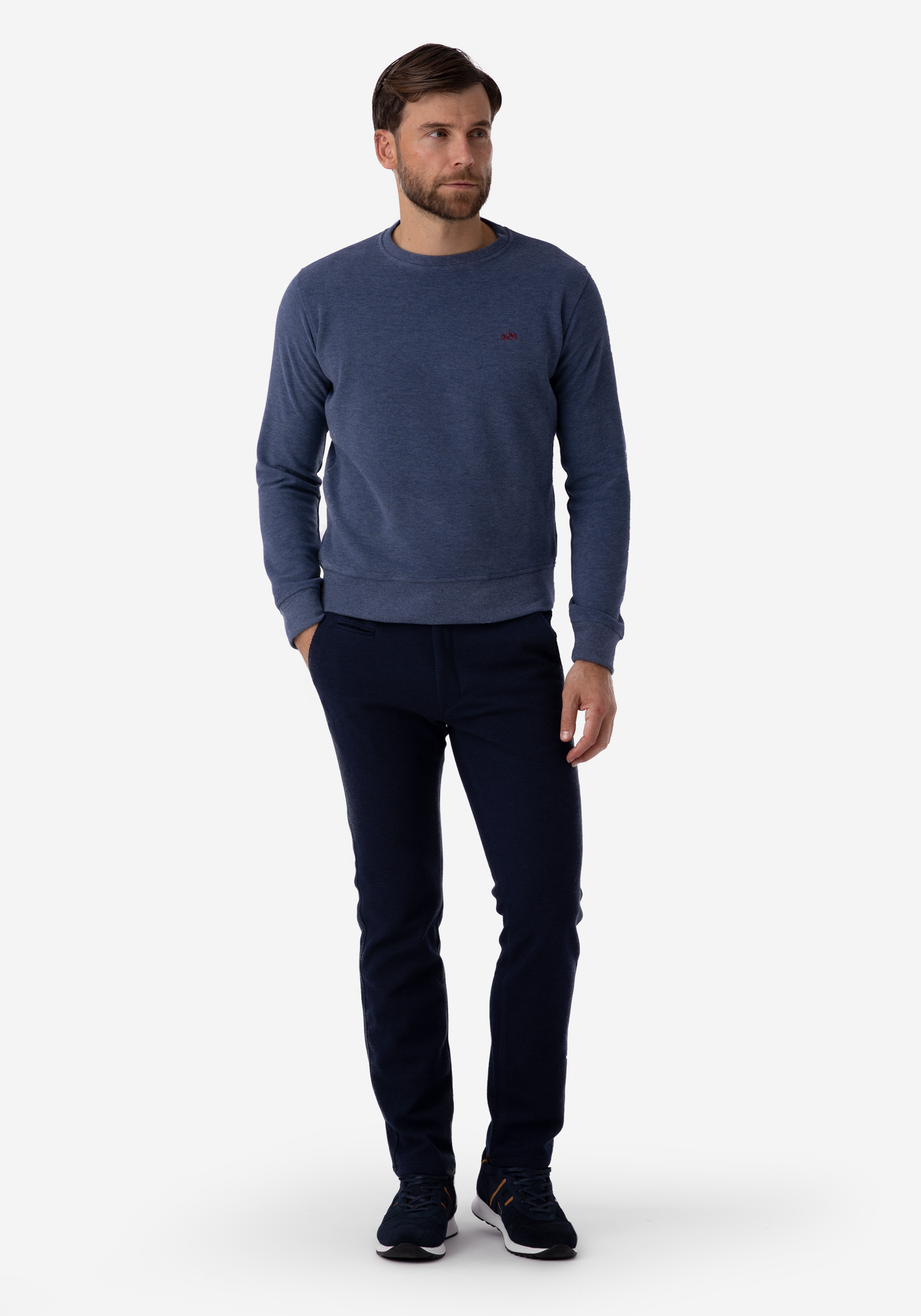 Midnight Blue Cotton Sweatshirt