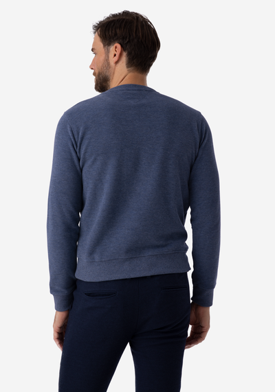 Midnight Blue Cotton Sweatshirt