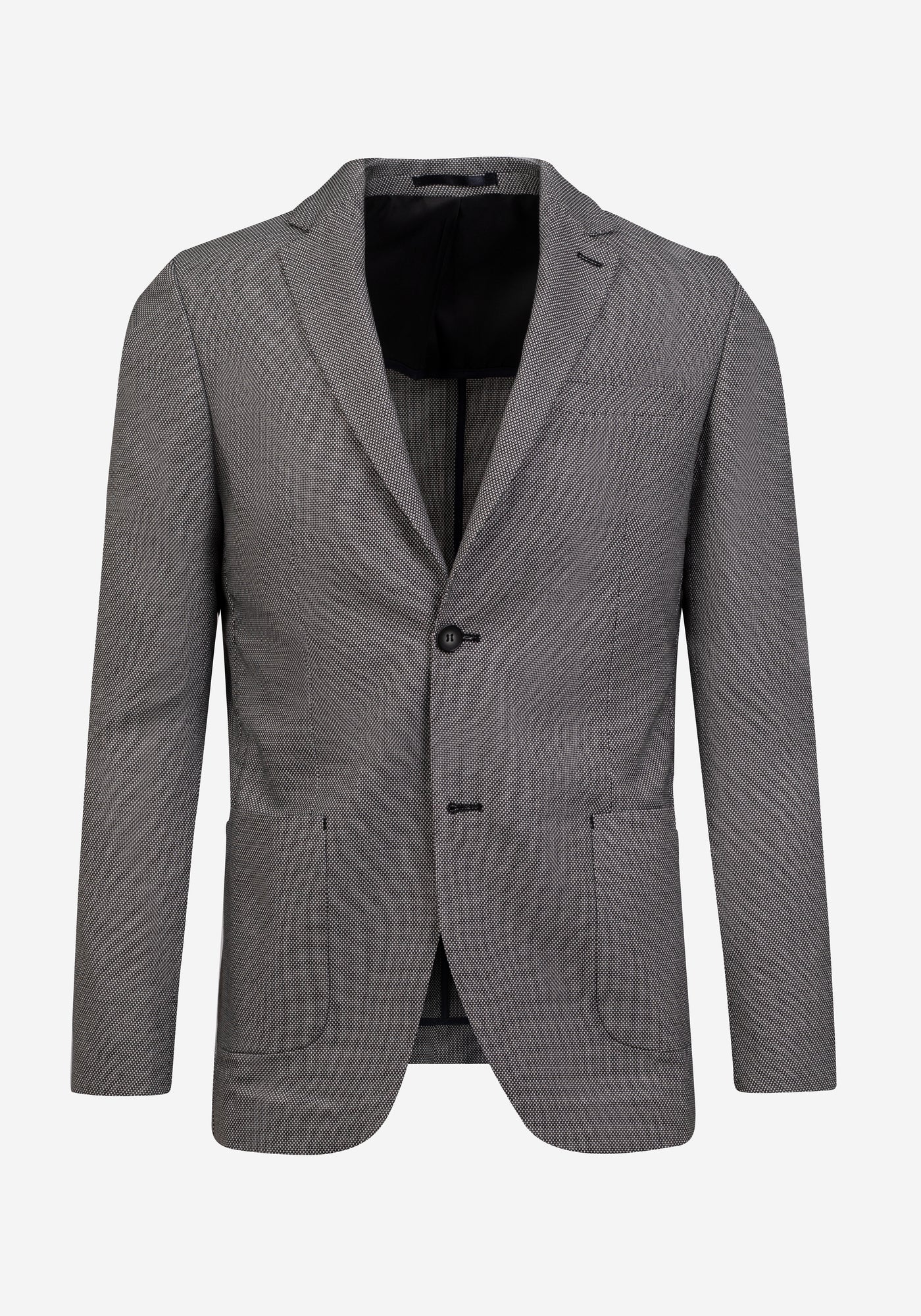 Contemporary Fit Oslo Grey Dotted Blazer – British House