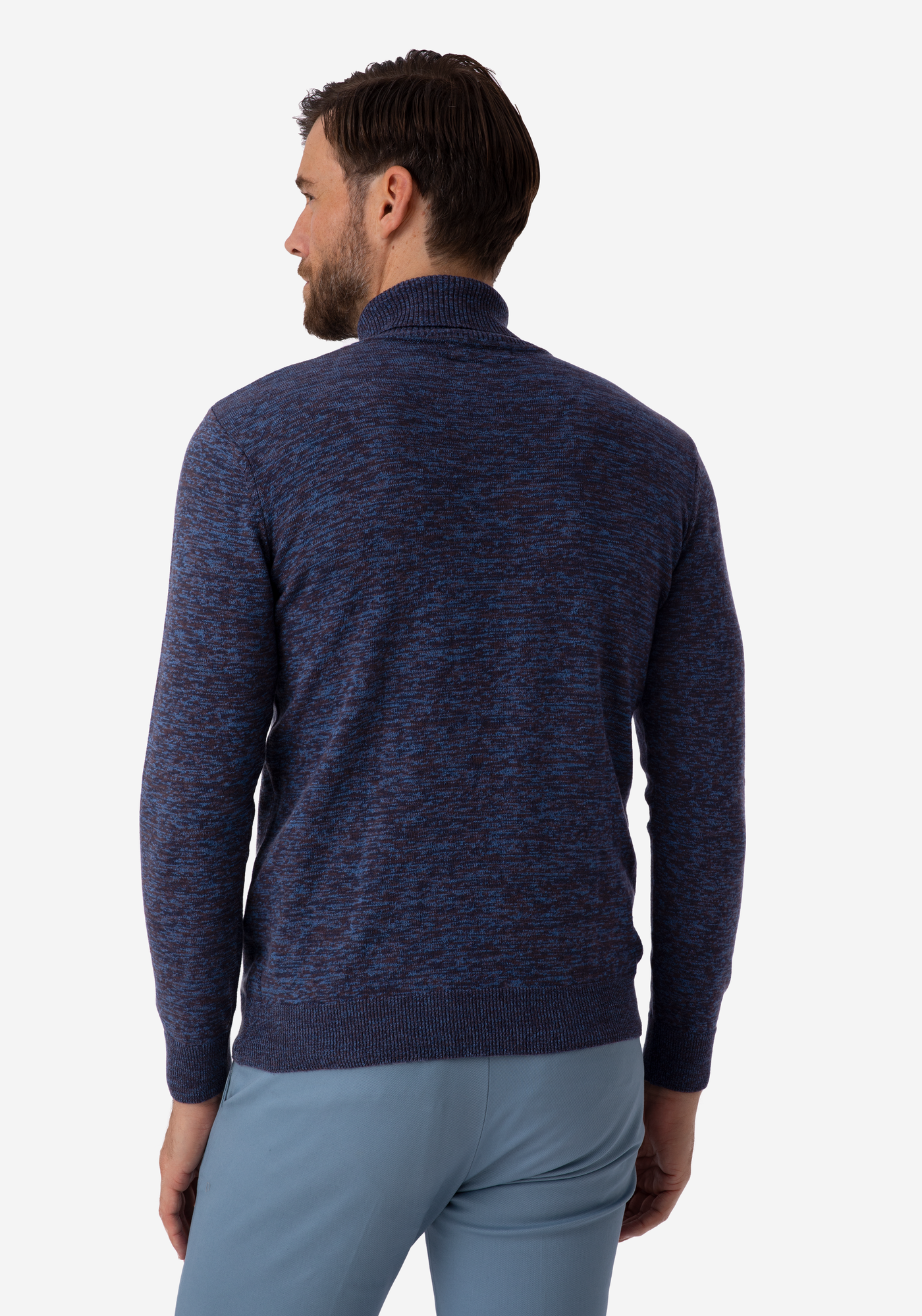 Sapphire Blue Turtle Neck Pullover