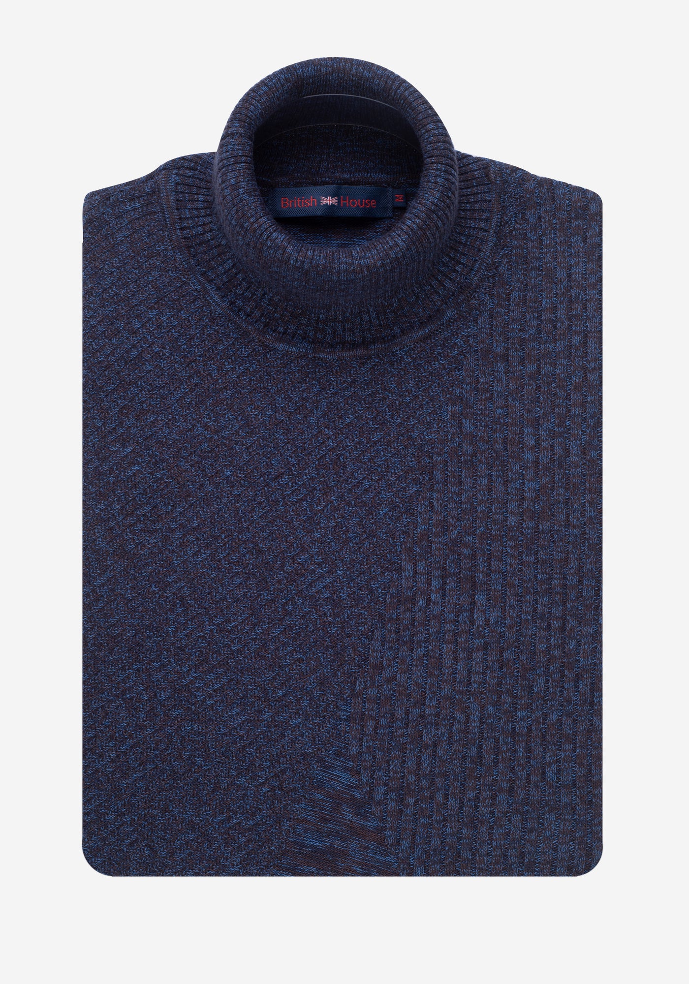 Sapphire Blue Turtle Neck Pullover