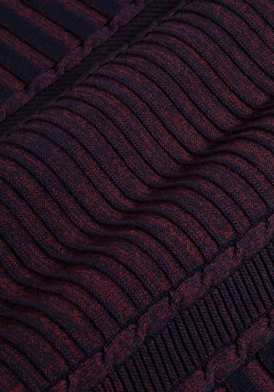 Crimson Red Turtle Neck Pullover