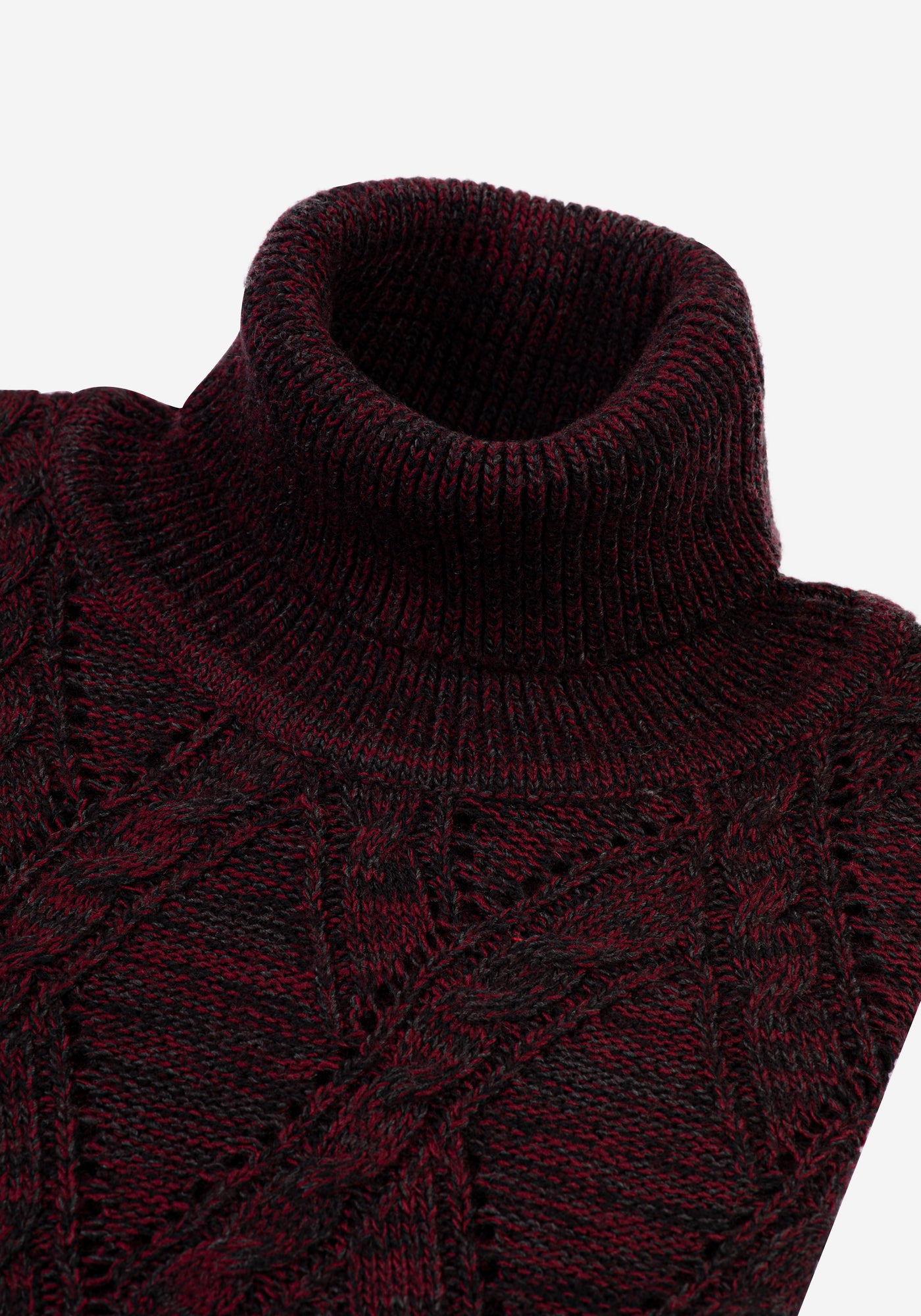 Deep Red Turtle Neck Pullover