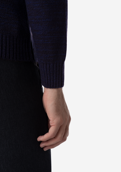 Navy Blue Turtle Neck Pullover