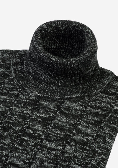 Dark Grey Turtle Neck Pullover