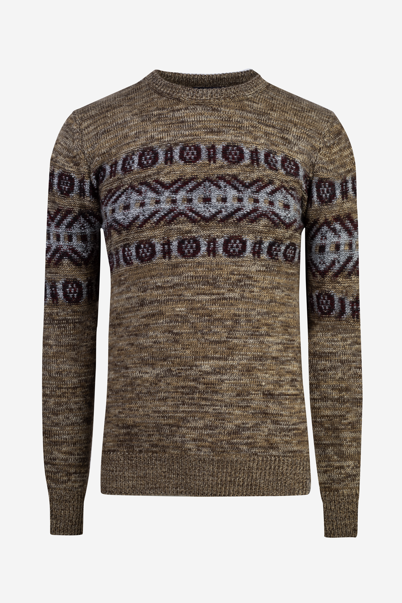 Dark Beige Crewneck Pullover