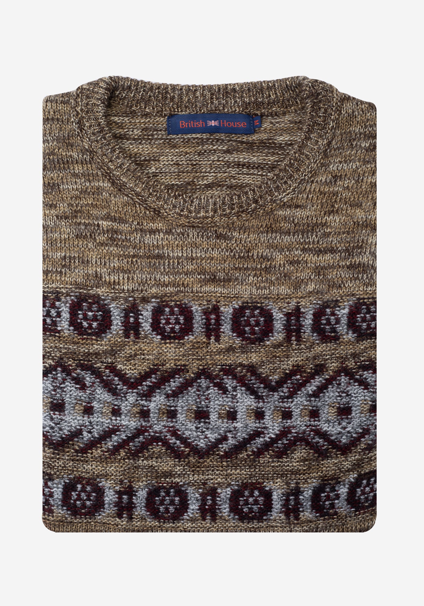 Dark Beige Crewneck Pullover