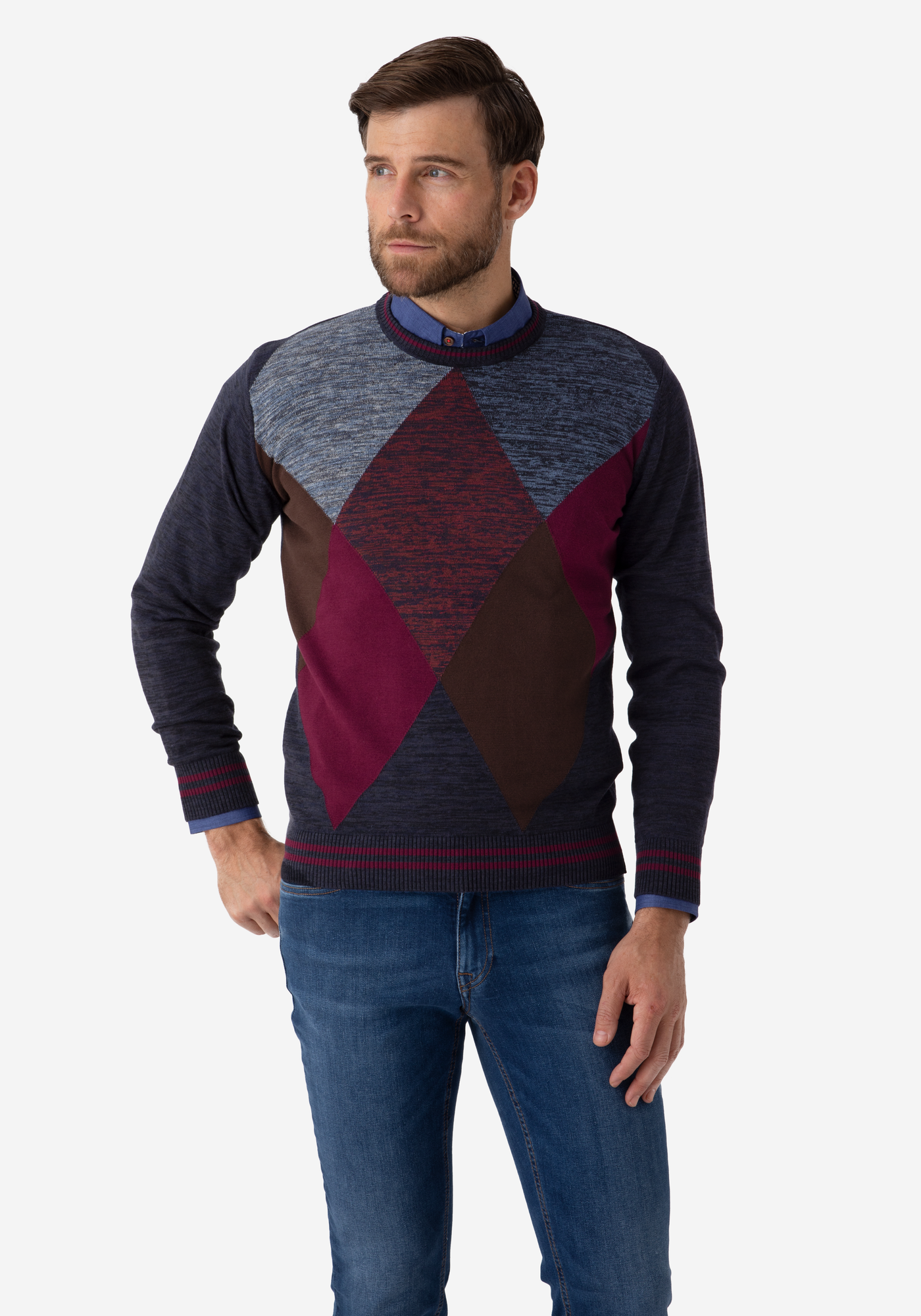 Colorful Rhombus Pullover