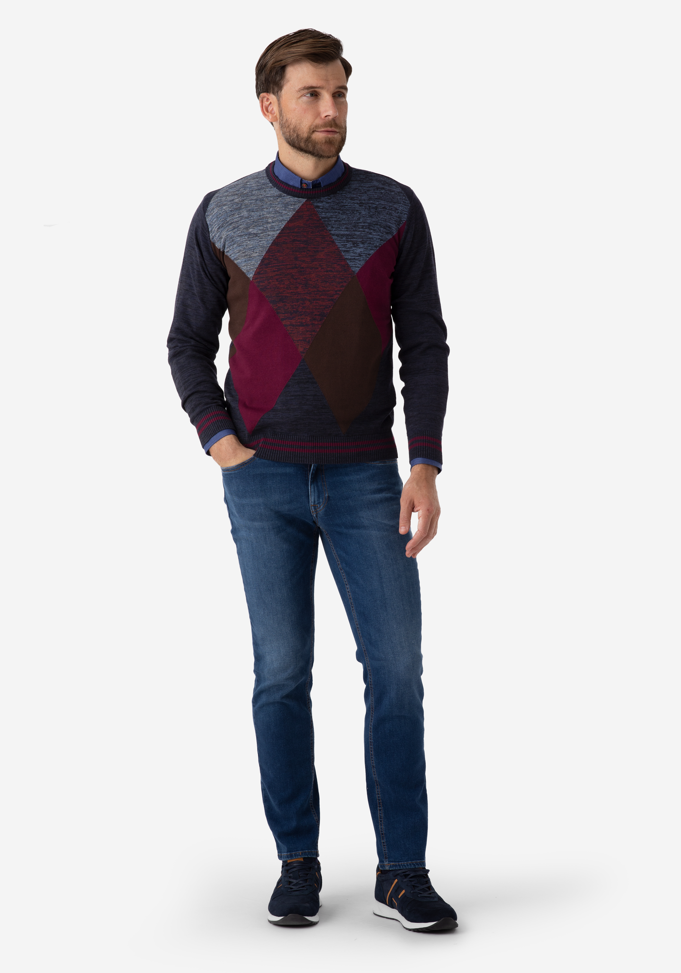 Colorful Rhombus Pullover