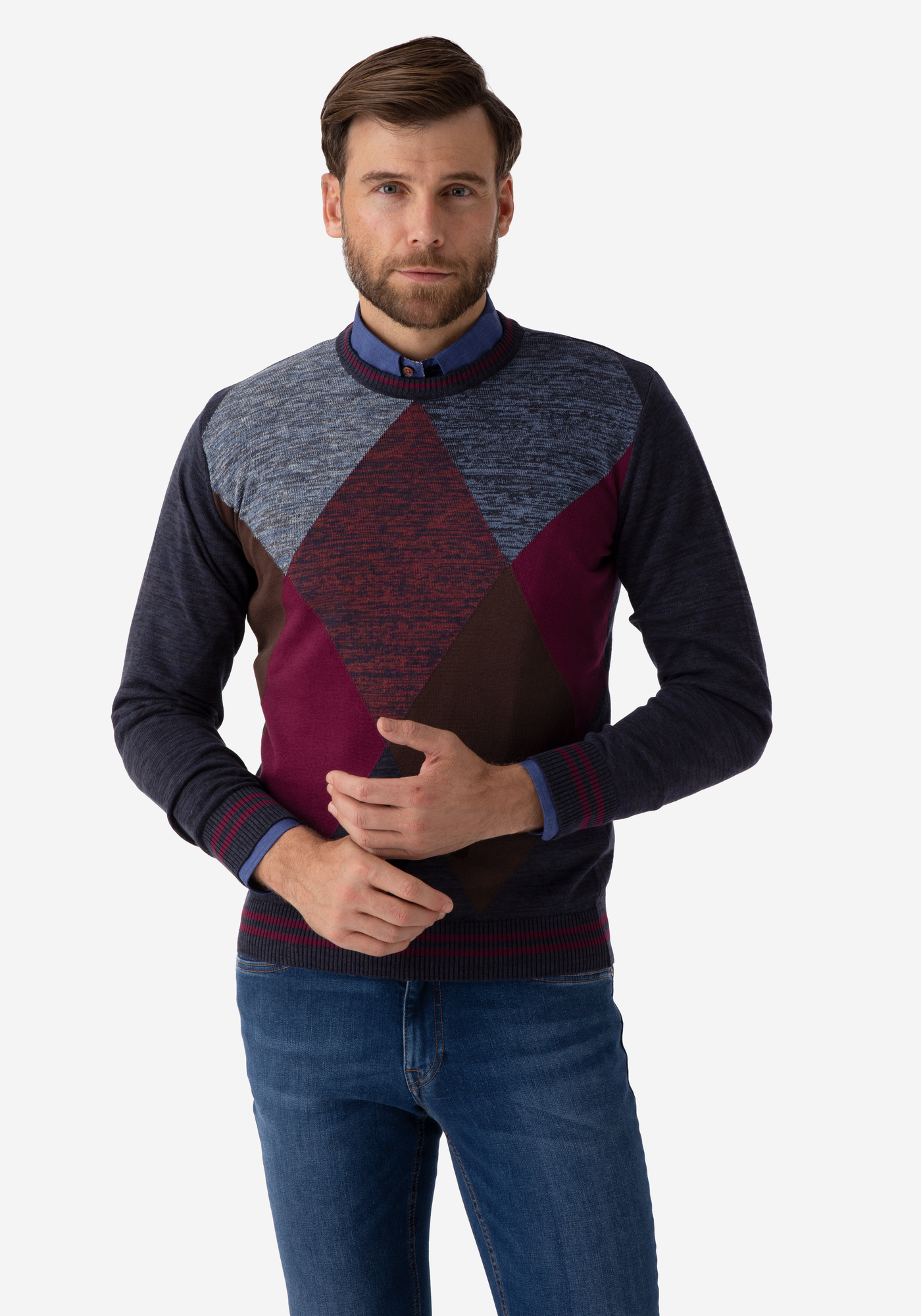 Colorful Rhombus Pullover