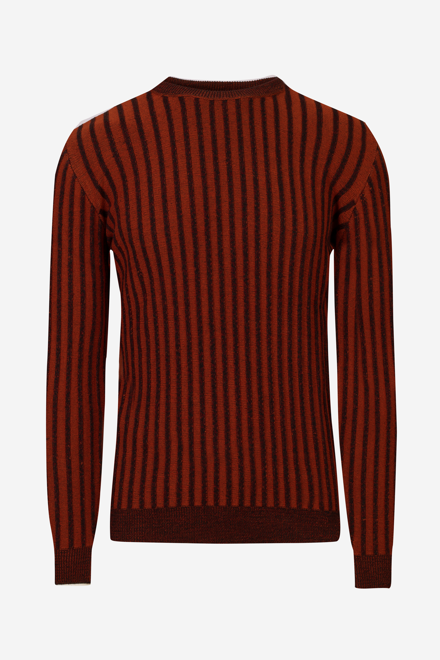 Burnt Orange Stripe Pullover