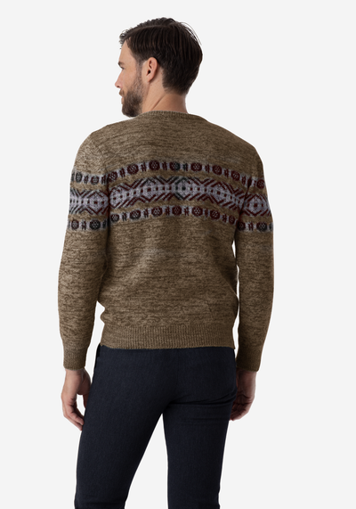 Dark Beige Crewneck Pullover